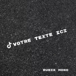 Sticker diecut personnalisé – Texte, couleur, taille, police, logo au choix | Made in France