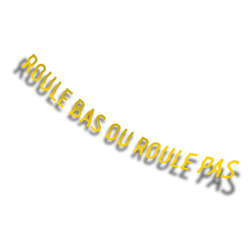 Sticker voiture rabaissée “Roule bas ou roule pas” – Diecut vinyle Made in France