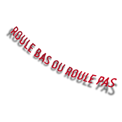 Sticker voiture rabaissée “Roule bas ou roule pas” – Diecut vinyle Made in France